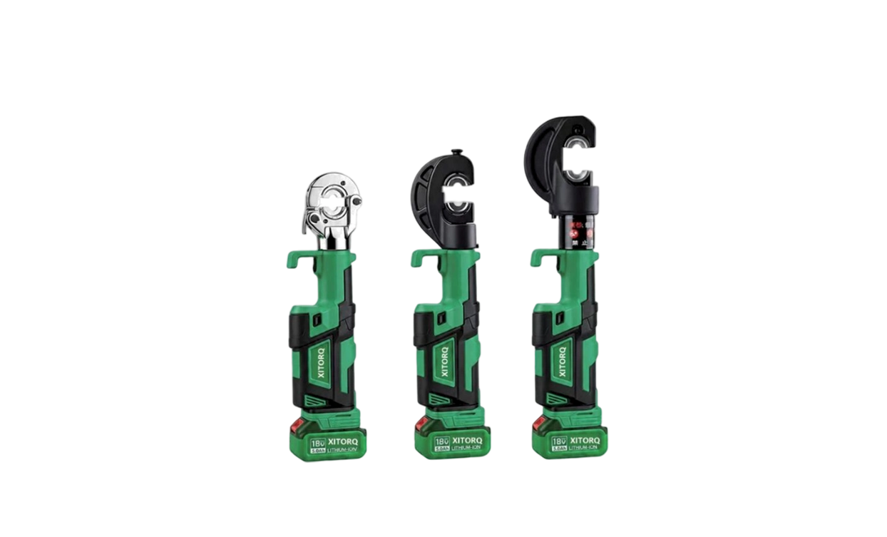 Hydrauliczne narzędzie do zaciskania litowo-jonowego 18 V — siła 60–120 kN, do końcówek kablowych Cu/Al o średnicy 10–400 mm²