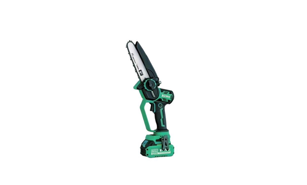 XJ.206 Elektryczna bezszczotkowa piła łańcuchowa 16 V 6 cali — maks. średnica cięcia 150 mm, uchwyt oburęczny